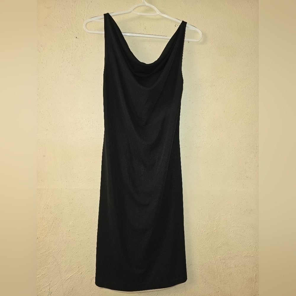 Express Black/Tan Reversible Backless Dress
